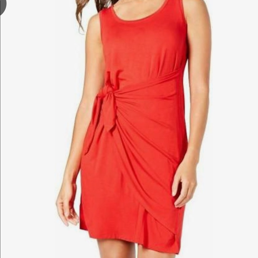 Red Wrap dress